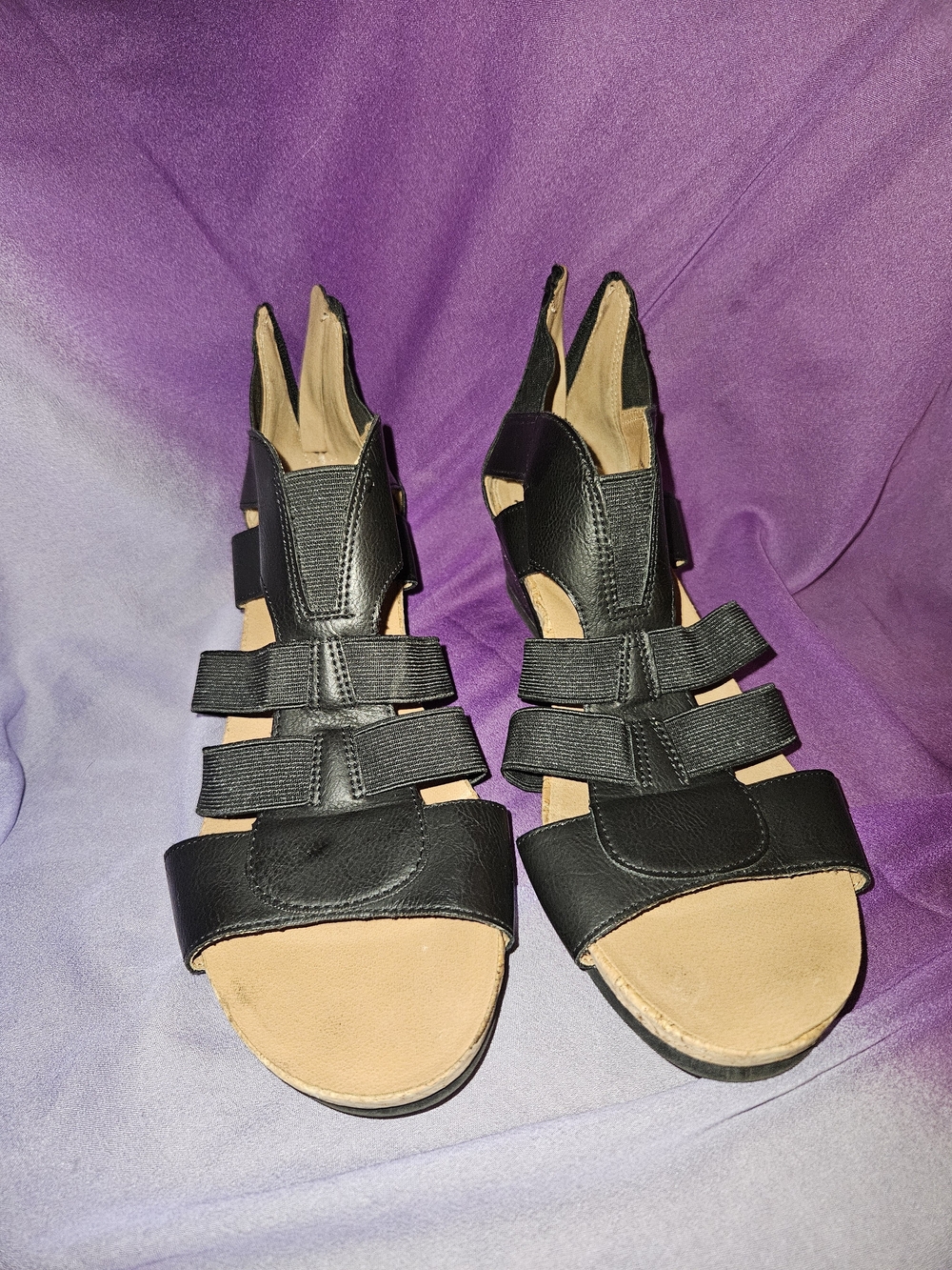 Mootsies Tootsies Black Strappy Open-Toe Sandals